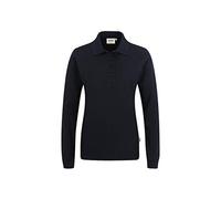 Women-Longsleeve-Poloshirt Performance, Schwarz, XS