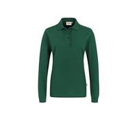Women-Longsleeve-Poloshirt Performance, Tanne, L