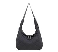 Women Quilted Crossbody Tote Shoulder Bag Diamond Pattern Large | Casual Adjustable Strap Zip Top Closure Solid Color Lightweight Spacious Everyday