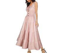 Women’s Sleeveless Summer Flowy Printed Boho Maxi Long Dress Dresses for Wedding Guest