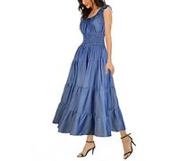 Women’s Sleeveless Summer Flowy Printed Boho Maxi Long Dress Dresses for Wedding Guest