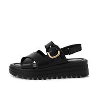 Women Sandals BLACK LEATHER - Gr. - 40