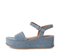 Women Sandals LIGHT BLUE SUEDE - Gr. - 41