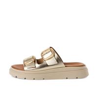 Tamaris Damen Klassische Ballerinas, Frauen Flats,Comfort Lining,TOUCHit-Fußbett,Slip-ons,klassisch elegant,Ballerinen,Light Gold,40 EU