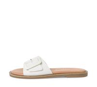 Women Slides WHITE LEATHER - Gr. - 40
