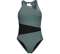 WOMEN'S ARENA MESH ANGLE SWIMSUIT VENT BACK B DEEP TEAL 40 Damen