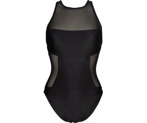 WOMEN'S ARENA MESH PANELS SWIMSUIT SWIM PRO BACK BLACK 38 BLACK