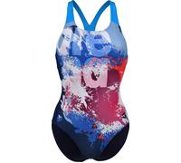 WOMEN'S ARENA WAVES BREAKING S NAVY MULTI-NAVY-TURQUOISE 38 NAVY MULTI-NAVY-TURQUOISE