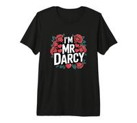 Womens Bookish Valentines Day I'm Mr Darcy is My Valentine Premium T-Shirt