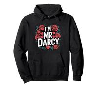Womens Bookish Valentines Day I'm Mr Darcy is My Valentine Pullover Hoodie