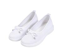 Women's Breathable Knit Ballet Loafers - Slip-On Mesh Walking Shoes, Soft Sole Non-Slip Casual Flats