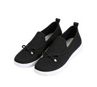 Women's Breathable Knit Ballet Loafers - Slip-On Mesh Walking Shoes, Soft Sole Non-Slip Casual Flats