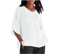 Womens Cropped Knit Top Long Loose Shirts for Women Summer Collar Tops Oversized Graphic Tee Plus Size Crop Sexy Pink Blouses and Fashion Woman 2025 Hippie Clothes Reindeer Short Sleeve Pleated