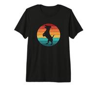 Womens Girls Kids Vintage Retro Sunset Jack Russell Terrier Premium T-Shirt