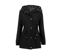 Women's Heavyweight Diamond Quilted Knee Length Puffer Coat damen pullover grün winter,Schwarz,M