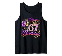 Womens It’s My 67th Birthday 67 Years Old Birthday Queen Tank Top