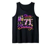 Womens It’s My 71st Birthday 71 Years Old Birthday Queen Tank Top