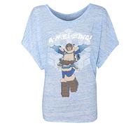 Womens Overwatch A-MEI-ZING! Blue Marble Dolman Cut Shirt Medium