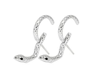 Women's Snake-Shaped Earrings - Jewelry Fashion Accessories | Curved Snake-Style Hoop Earrings Gothic Animal Ear Cuff Earrings for Women Men Mom Outdoor Travel Dating