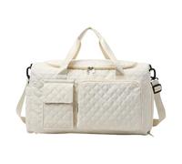 Women's Sports Tote Bag, Overnight Bag with Widened Shoulder Strap, Large Capacity Duffel with Wet and Dry Separation for Towels, Clothes, Travel, Gym, 17.32x7.87x16.54 Inches