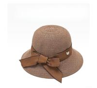 Women's Wide Brim Straw Sun Hat UV Protection Bow