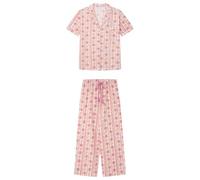 Women'secret Damen Capri Pyjama Mix and Match Journal Pyjamas, Rosa, XL