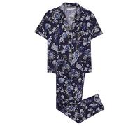 Women'secret Damen Long Pyjama Daily Farmer's Market Pyjamas, blau, XL