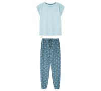Women'secret Long Pyjama Daily Garden Damen-Pyjama, grün, 36