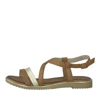 Woms Sandals COGNAC/PLATIN - Gr. - 39