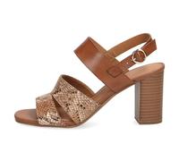 Woms Sandals COGNAC/SNAKE - Gr. - 40