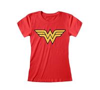 Wonder Woman DC Comics Damen-T-Shirt, kurzärmelig, rot, XL