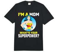 Wonder Woman Mother's Day What Your Superpower Comfort Colors Adult Heavyweight T-Shirt