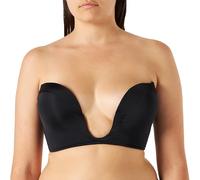 Wonderbra Damen Ultimate Push-up Bh Mit Tiefem Ausschnitt Plunge Bra, Schwarz, 80B EU