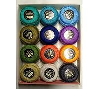Wonderfil Eleganza #8 Perle Cotton Embroidery Thread Sampler Collection, Coral Reef"