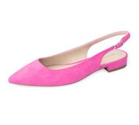 WONDERWAY Damen Slingback Flache Schuhe mit Spitzkappe für feierlich, lässig, Arbeit, Hochzeit, Pink, 36 EU