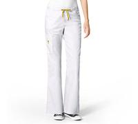 WonderWink Wink Origins The Romeo Damen-Schlupfhose mit 6 Taschen, Weiß, XX-Small Zierlich