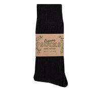 Wonky Line Bio Socken GOTS Zertifiziert - 100% Bio-Baumwolle - Unisex Nachhaltige Socken - Weich Atmungsaktiv - Umweltfreundlich Hautfreundlich - 3x Schwarz - 35-38
