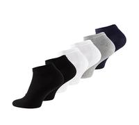 Wonky Line 6 Paar Bambus Trainersocken, Multipack, weiche, atmungsaktive, rutschfeste, lässige Turnhallen-Trainersocken (DE/NL/SE/PL, Alphanumerisch, Einheitsgröße, 45, Regular, Regular, 6x Mix)