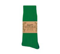 Wonky Line Bio Socken GOTS Zertifiziert - 100% Bio-Baumwolle - Unisex Nachhaltige Socken - Weich Atmungsaktiv - Umweltfreundlich Hautfreundlich - 3x Grün - 35-38