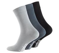 Wonky Line Damen Bambus Socken 3 Paar Pack - Premium Qualität Atmungsaktiv Weich Nahtlos Bunt Casual & Formal Multipack Mädchen Schulsocken, Mix (Gre, Green, Black), 6-8