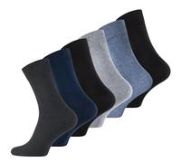Wonky Line Herren Socken Baumwolle 6 Paar Business Freizeit Atmungsaktiv Weich Wadensocken Multipack Mix 41-45