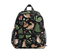 Woodland Animals Eulen Kleinkind Rucksack für Jungen Mädchen Kinder Schultasche mit Namensschild Kleiner Vorschulrucksack für Mädchen, Waldtiere, Eulen, 6-8 Years, Niedliche Rucksäcke