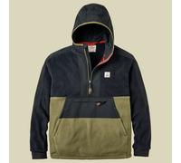 Passenger - Woodland 2.0 Hooded 1/2 Zip Recycled Polar Fleece - Fleecejacke, Gr. S, schwarz (Black/Khaki)