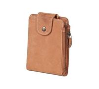 Woodland Multibag 3 in 1: Geldbörse - Brustbeutel - Gürteltasche, Alles in einem! Aus weichem, naturbelassenem Büffelleder in Cognac