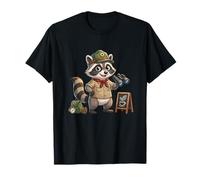 Woodland Scout Waschbär Camping Abenteuer Kaffee T-Shirt