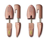 Woodlore Men’s Cedar Wood Shoe Trees (2 Pairs) Adjustable, Aromatic, USA Made