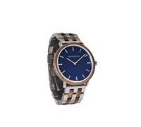 WoodWatch Walnut Blue | Holzuhren für Herren - Armbanduhr Holz männer Premium | Wood Watch for Man | umweltfreundliches Produkt, wir Pflanzen 1 Baum für Jede Uhr
