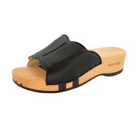 Woody Damen Anna Clog Pantolette, Schwarz, Größe 39