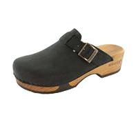 woody Damen Manu Clog, Nero, 42 EU