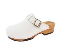 woody Damen Manu Clog, Weiss, 39 EU